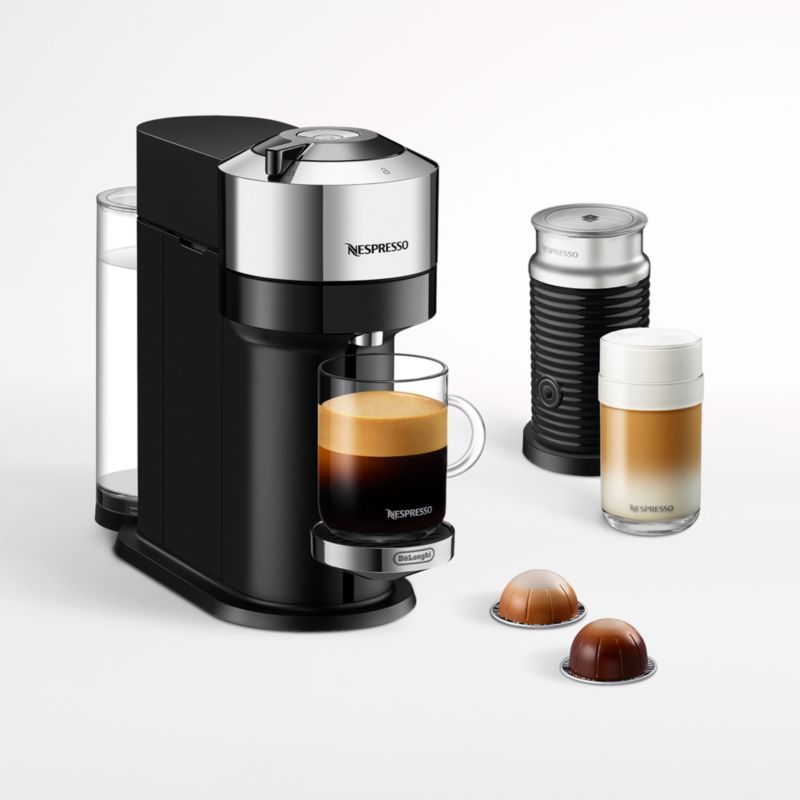 Nespresso ® by De'Longhi ® Vertuo Next Chrome Espresso Machine with Aeroccino Frother added by Spoak Member