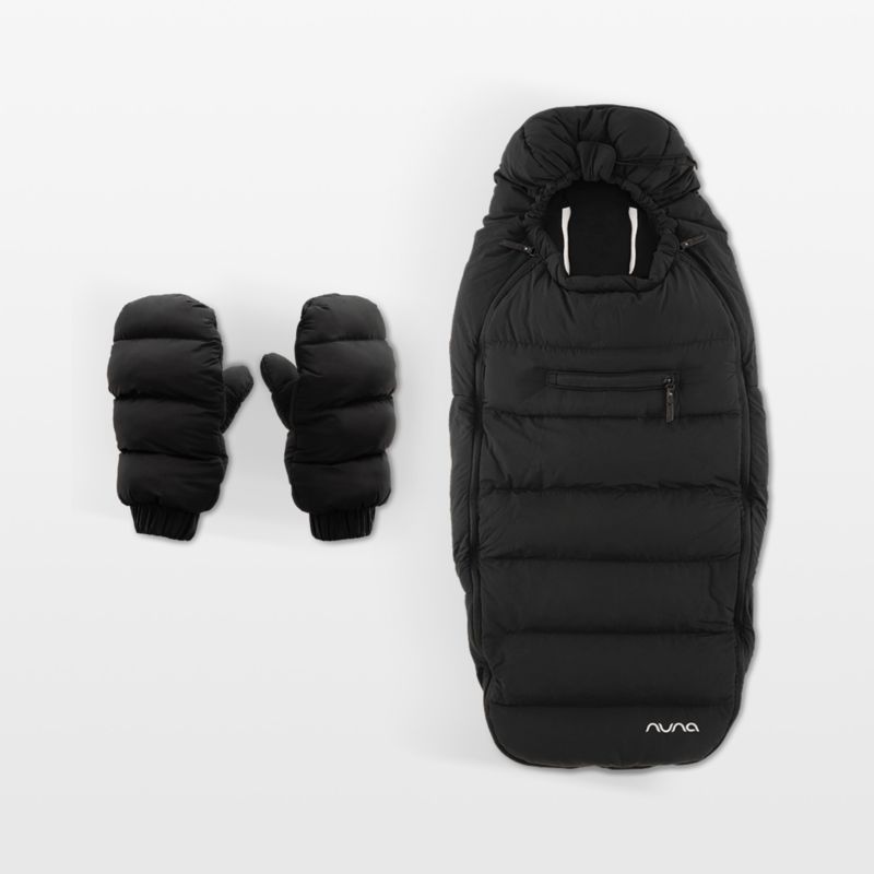 Nuna ® Caviar Black Winter Stroller Footmuff and Mitten Set added by Spoak Member