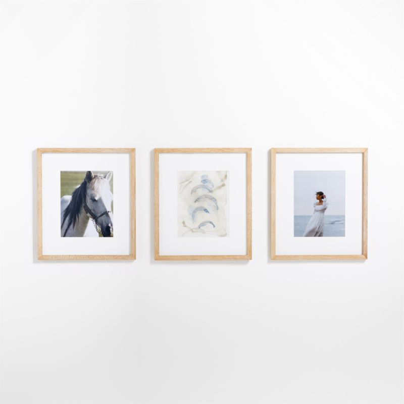 3-Piece Light Oak Wood 11x14 Gallery Wall Frame Set added by Spoak Member