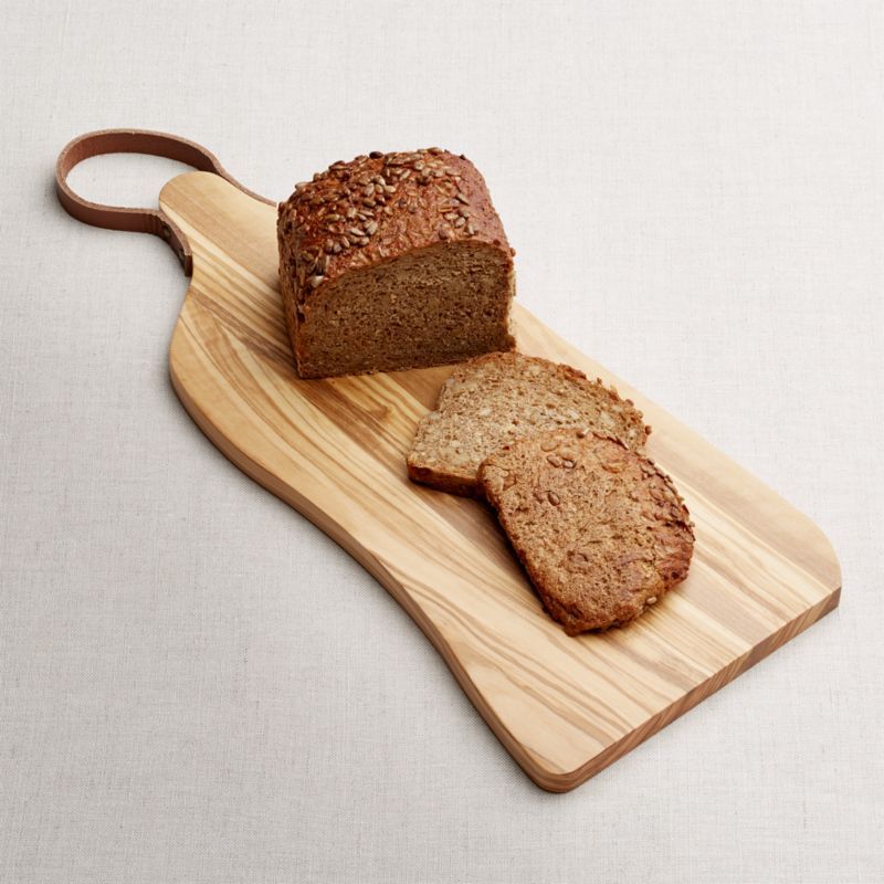 Olivewood Board with Leather Handle added by Spoak Member