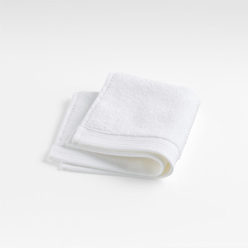Bright White Antimicrobial Organic Cotton Washcloth added by Spoak Member
