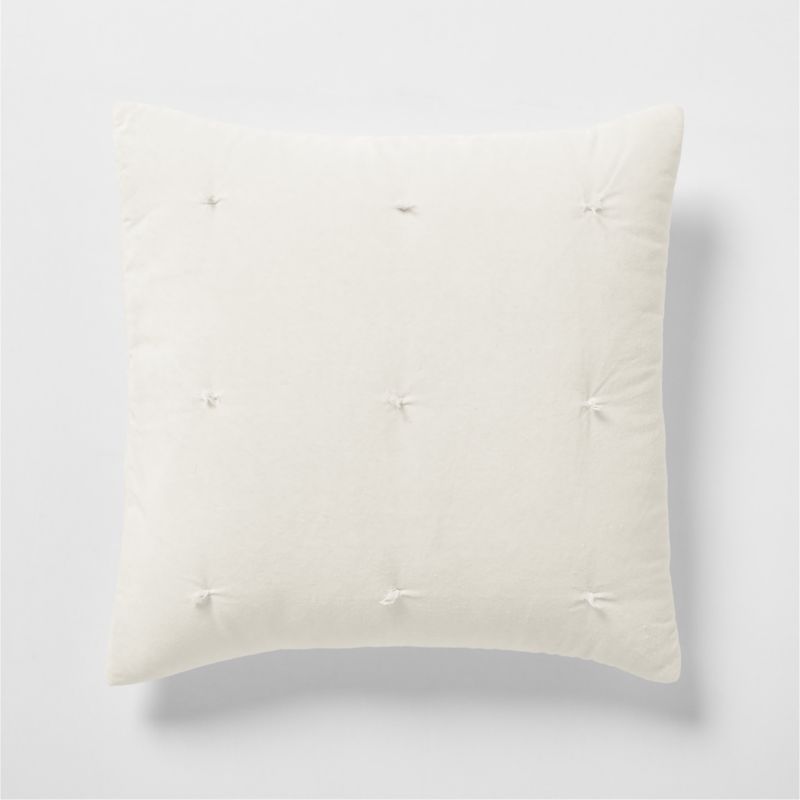 Organic Cotton Linen Velvet Arctic Ivory Euro Bed Pillow Sham added by Spoak Member