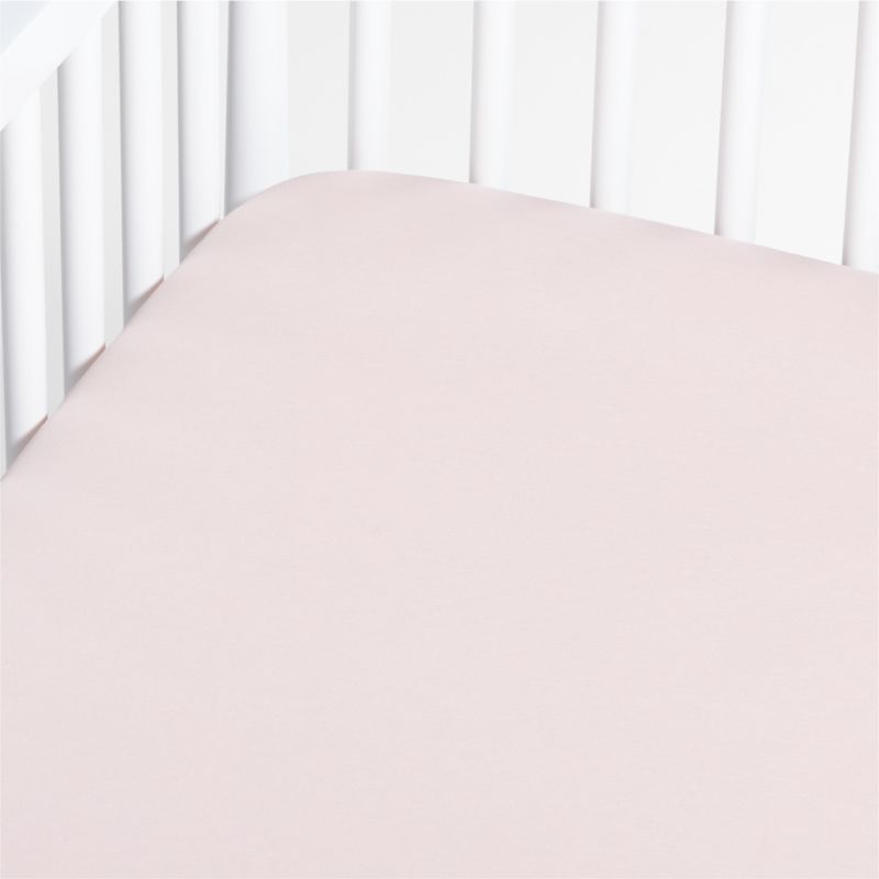Baby's First Pink Organic Jersey Baby Crib Fitted Sheet added by Spoak Member