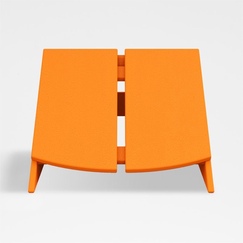 Paso Tangerine Outdoor Patio Adirondack Chair Ottoman by POLYWOOD® added by Spoak Member