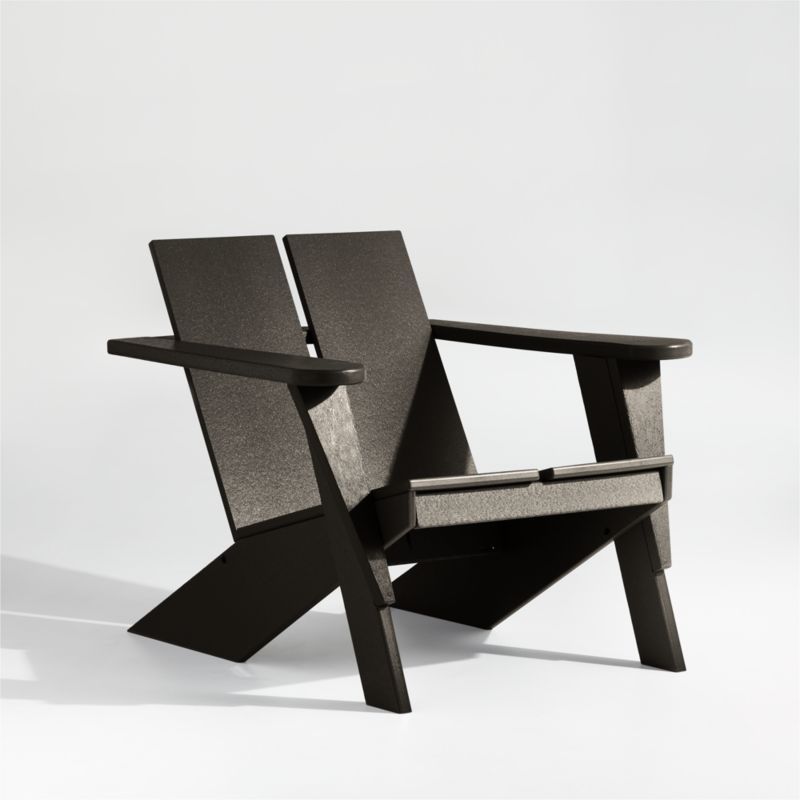 Paso Black Outdoor Adirondack Chair by POLYWOOD® added by Spoak Member
