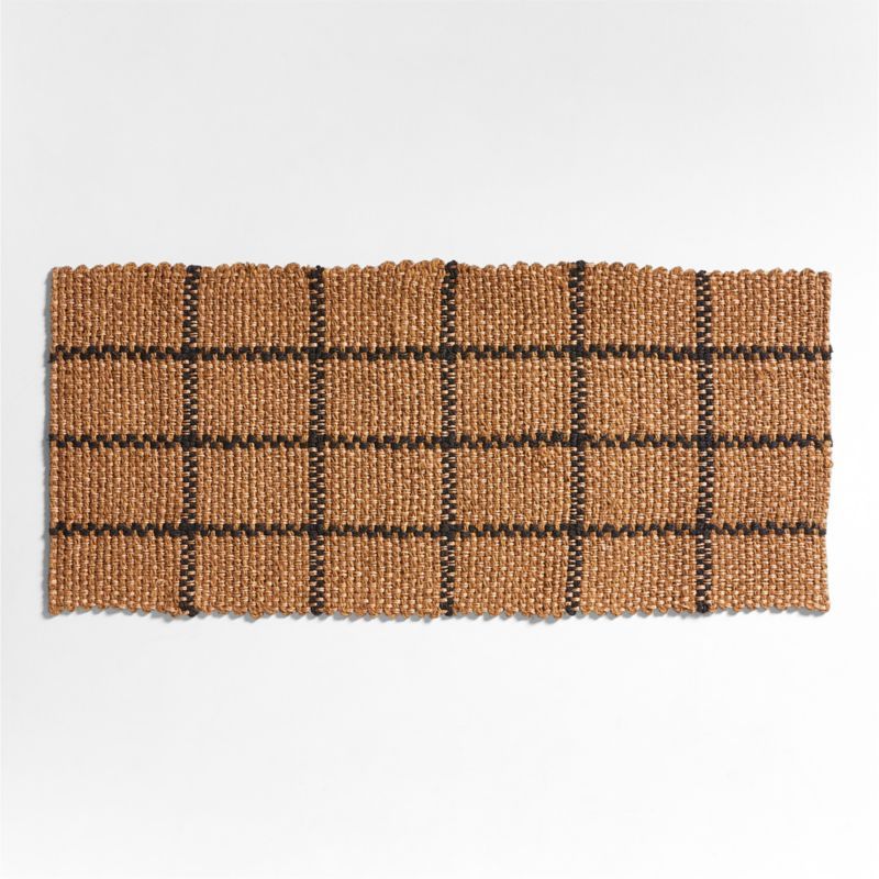 Picnic Stripe Coir Textured Black and Natural Indoor/Outdoor Double Doormat 24"x57" added by Spoak Member