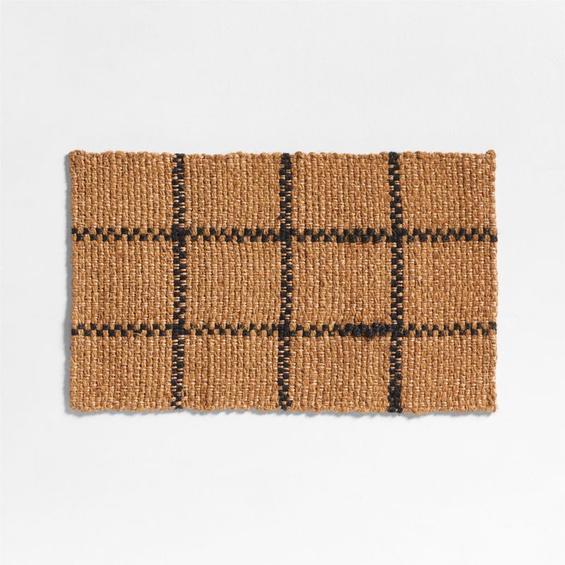 Picnic Stripe Coir Textured Black and Natural Indoor/Outdoor Doormat 18"x30" added by Spoak Member