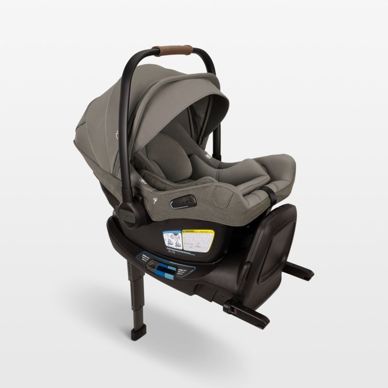 Nuna PIPA ™ aire rx Granite Grey Reclining Infant Car Seat + PIPA RELX Base added by Spoak Member