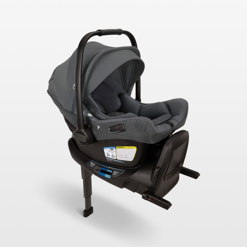 Nuna PIPA ™ aire rx Ocean Dark Blue Reclining Infant Car Seat + PIPA RELX Base added by Spoak Member
