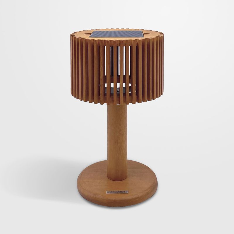 Pixy Natural Teak LED Solar Outdoor Table Lamp 16" added by Spoak Member