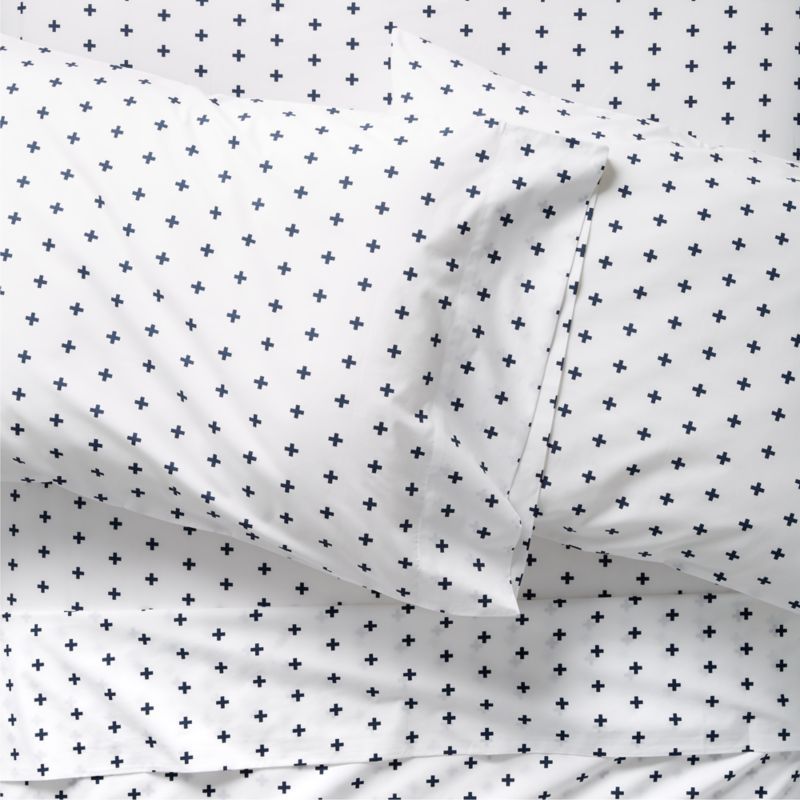 Organic Indigo Plus Sign Kids Sheet Set | Crate & Kids added by Ashley Reuter