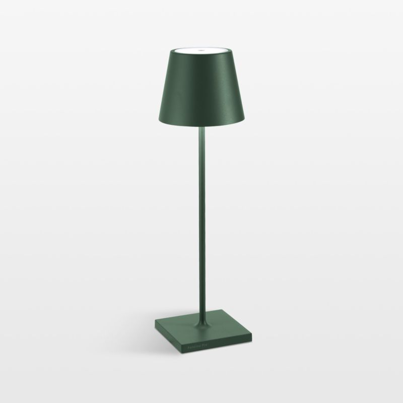 Poldina Pro Dark Green Metal Table Lamp by Zafferano America 15" added by Spoak Member