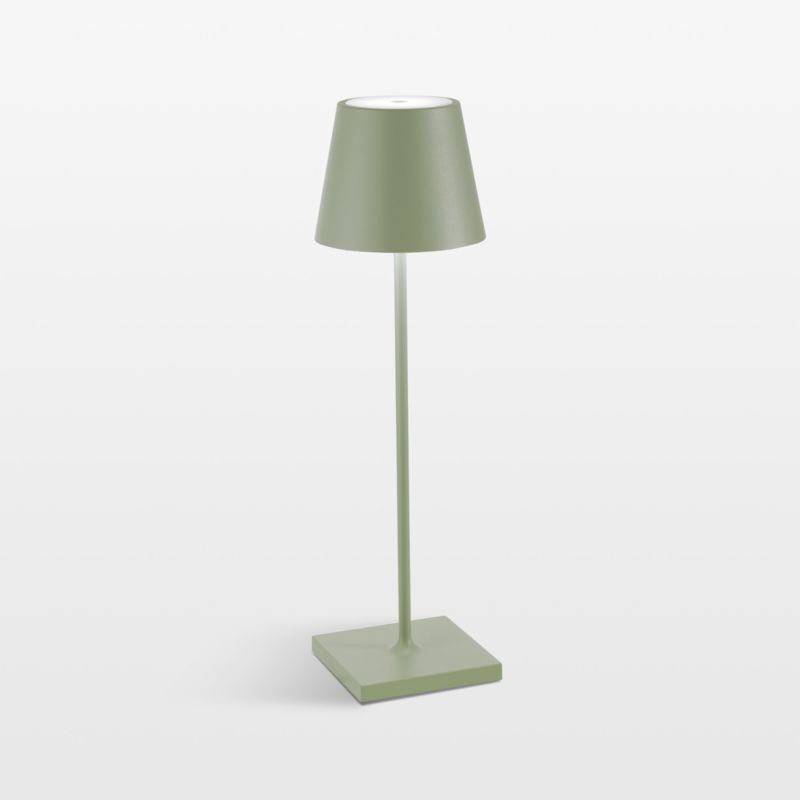 Poldina Pro Sage Green Metal Table Lamp by Zafferano America 15" added by Spoak Member