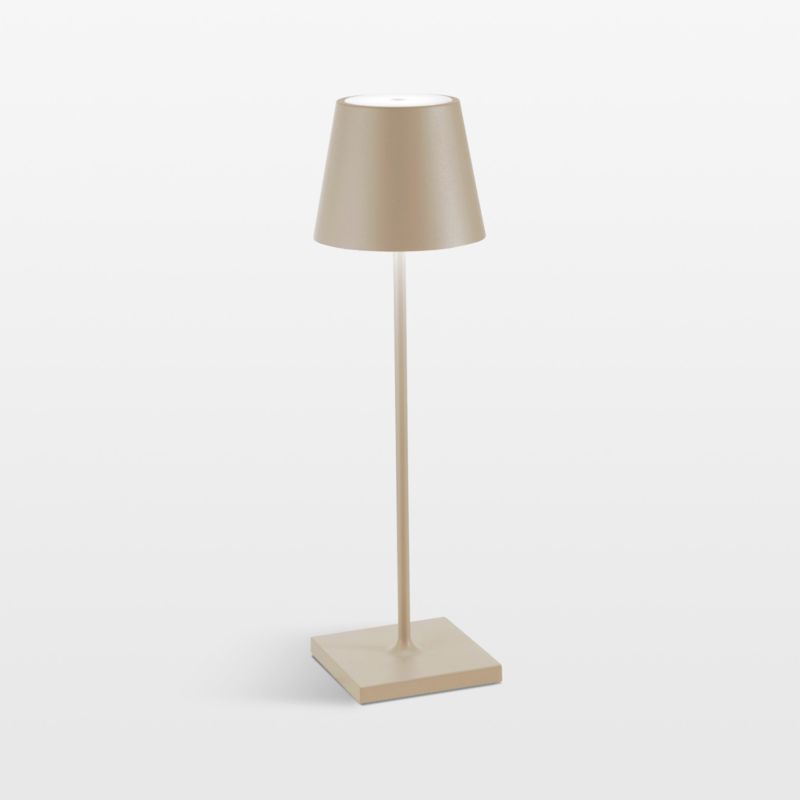 Poldina Pro Sand Brown Metal Table Lamp by Zafferano America 15" added by Spoak Member