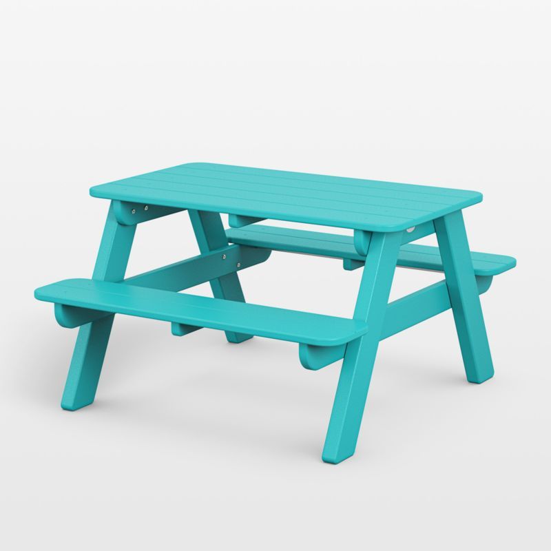 Aruba Blue Outdoor Kids Picnic Table by POLYWOOD ® added by Spoak Member