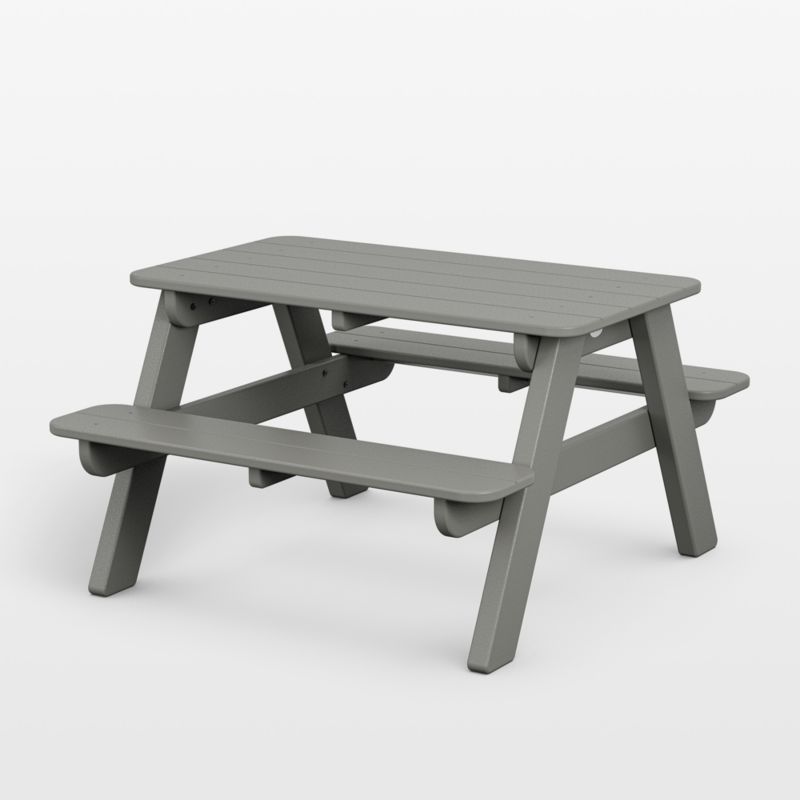 Slate Grey Outdoor Kids Picnic Table by POLYWOOD ® added by Spoak Member