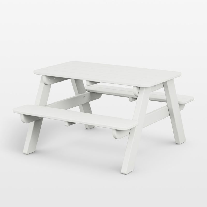 White Outdoor Kids Picnic Table by POLYWOOD ® added by Spoak Member