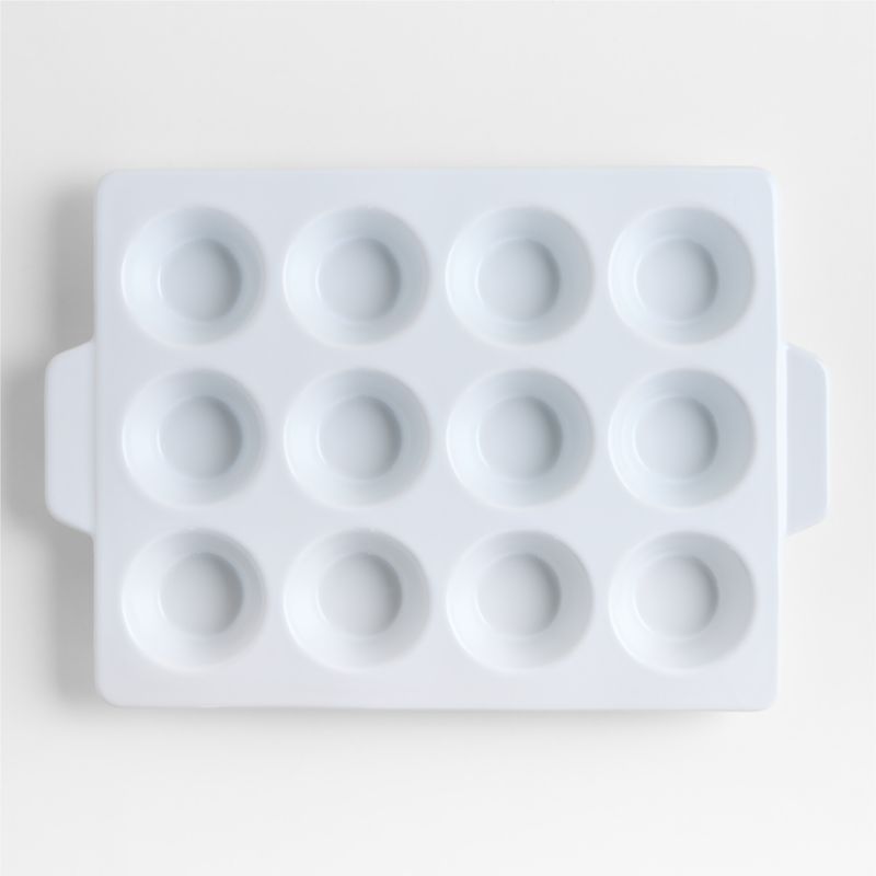 Potluck White 12-Cup Ceramic Muffin Pan added by Spoak Member
