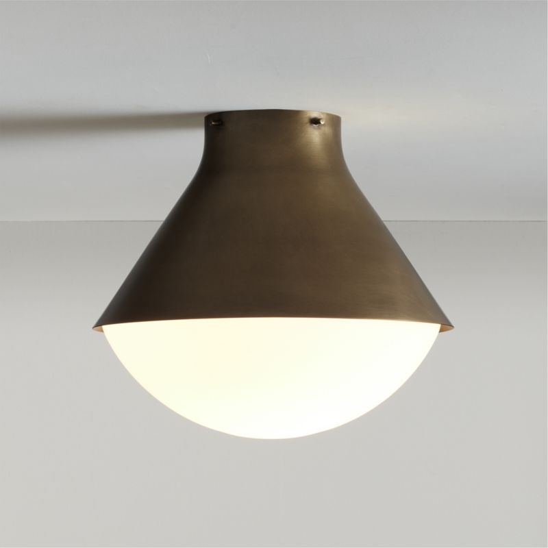 Rainier Brass Conical Flush Mount Light added by Spoak Member
