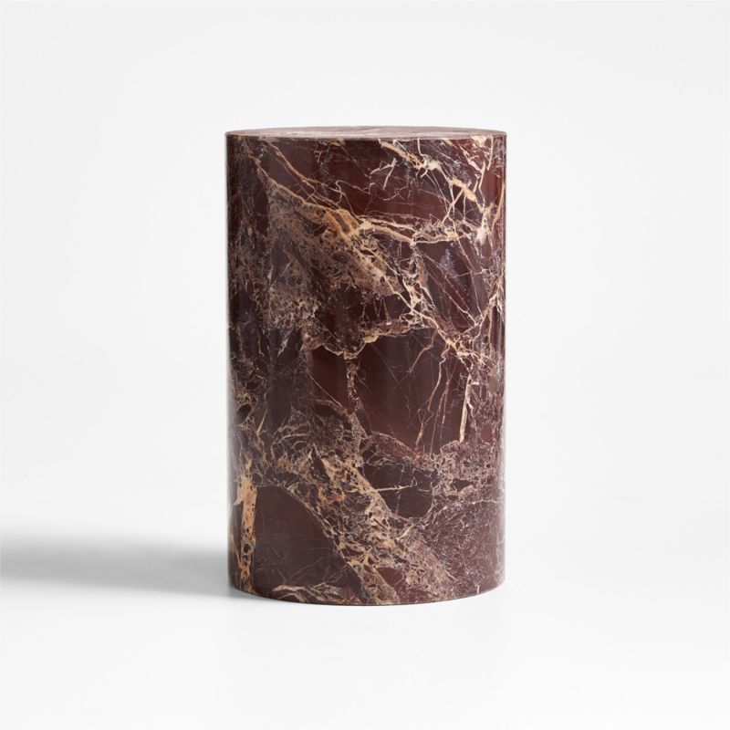 Red Marble Decorative Cylinder Sculpture added by Spoak Member