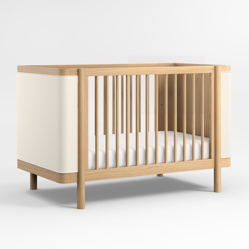 Redondo Upholstered Wood Convertible Baby Crib added by Spoak Member