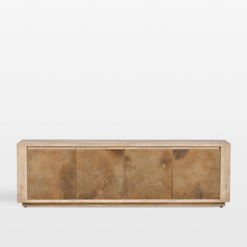 Redondo 92" Light Brown Wood and Metal Storage Media Console added by Spoak Member