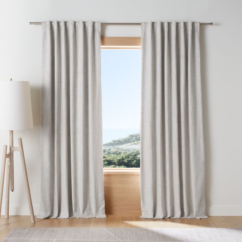 Reid Warm Beige Recycled Fiber Blackout Window Curtain Panel 52"x84" added by Spoak Member