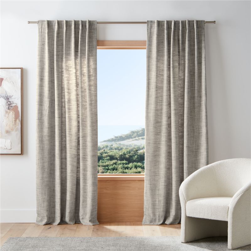 Reid Pebble Grey Recycled Fiber Window Curtain Panel 52"x96" added by Spoak Member
