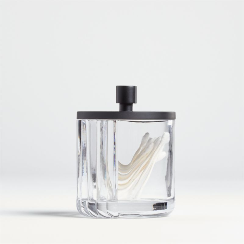 Ribbed Black Glass Canister Small added by Spoak Member