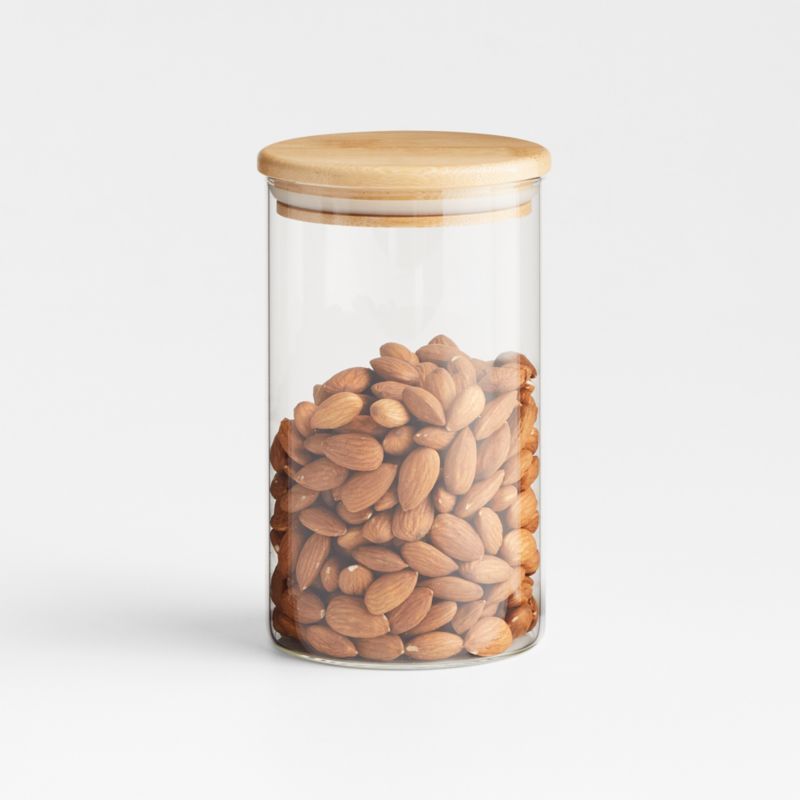 Medium Round Glass Canister with Bamboo Lid added by Spoak Member