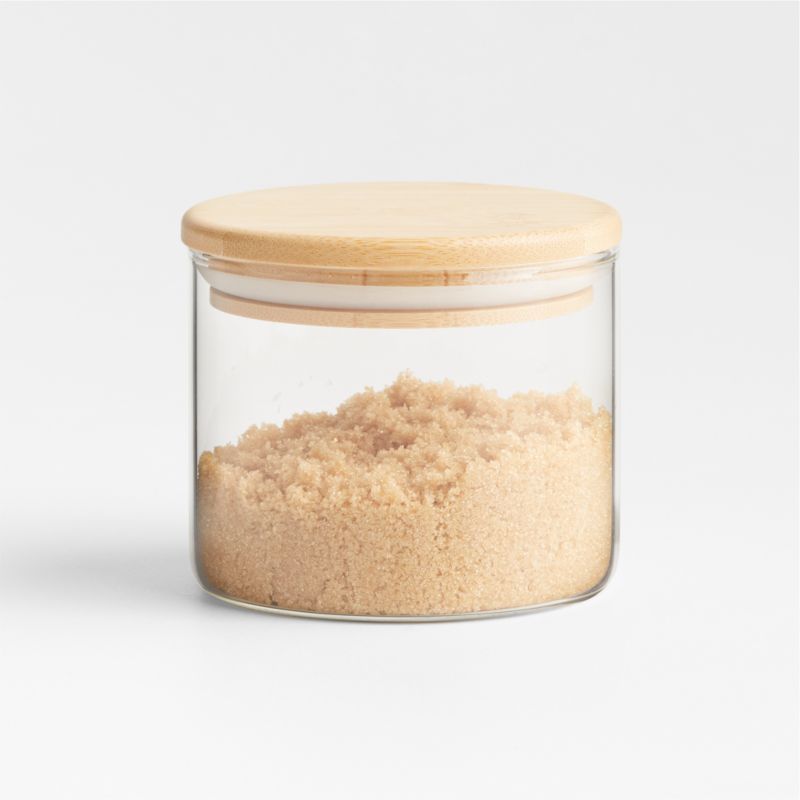 Small Round Glass Canister with Bamboo Lid added by Spoak Member