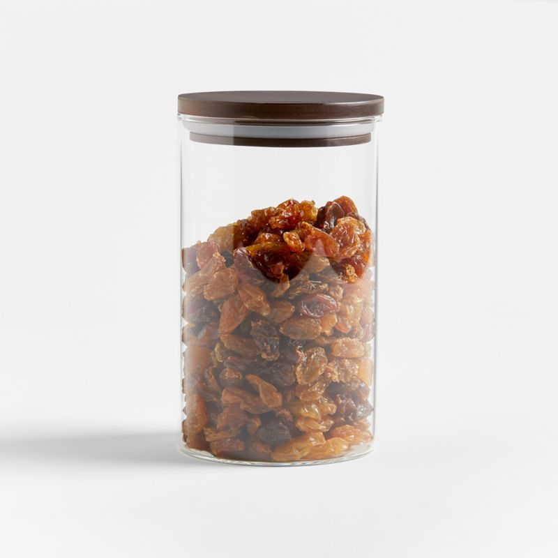 Crate & Barrel Medium Glass Canister with Wood Lid added by Spoak Member