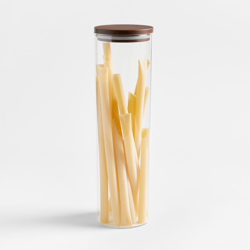 Crate & Barrel Extra-Large Glass Canister with Wood Lid added by Spoak Member