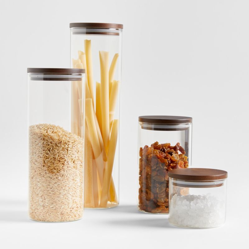 Round Dark Bamboo Glass Canisters added by Spoak Member