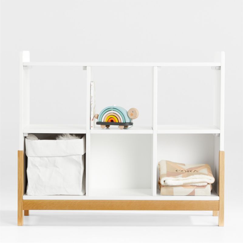 Rue White Wood 6-Cube Montessori Bookcase added by Spoak Member