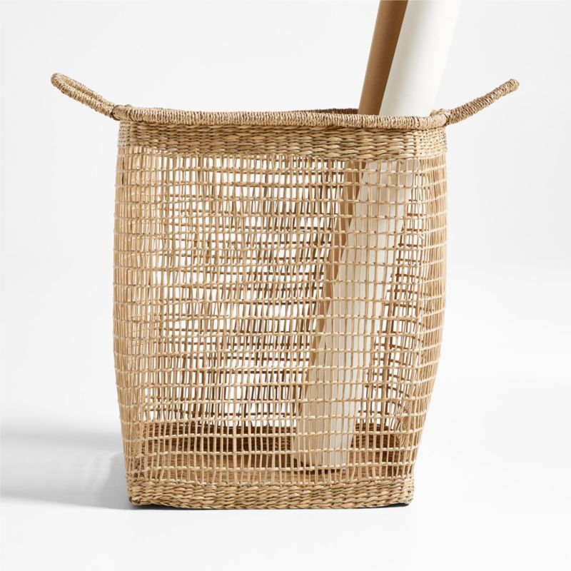 Rybak Medium Square Woven Decorative Blanket Basket added by Spoak Member