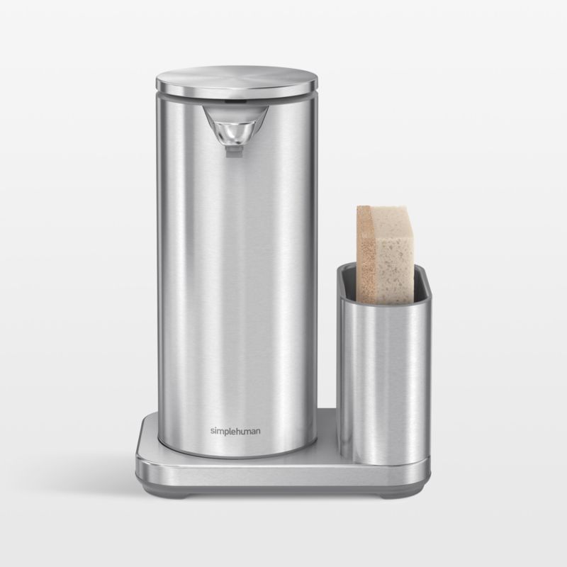 Simplehuman 14oz Sensor Pump, Touch-free Hand Soap Dispenser with Sponge Caddy, Brushed Stainless Steel added by Spoak Member