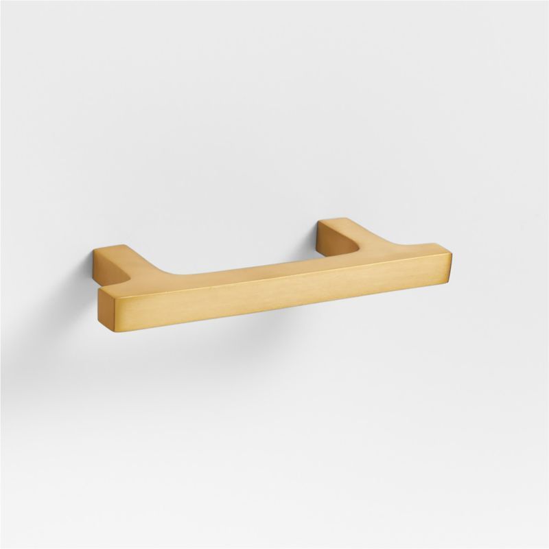 Square Edge 3" Brushed Brass Cabinet Drawer Bar Pull added by Spoak Member