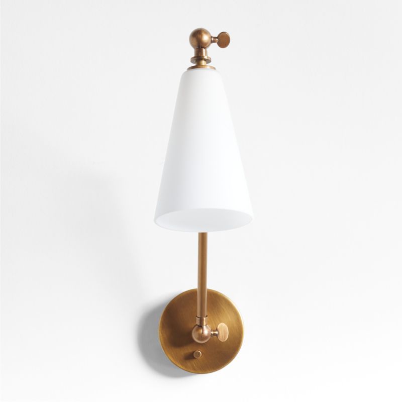 Saintes Articulating Glass and Metal Wall Sconce Light Set of 2 added by Spoak Member