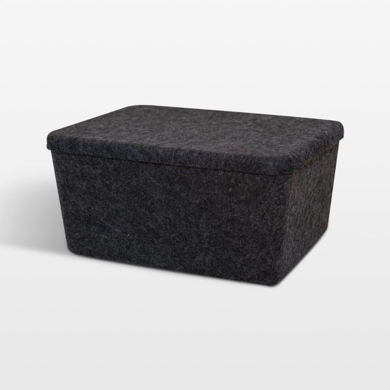 Sortjoy Wide Carbon Sculpted Storage Bin with Lid added by Spoak Member