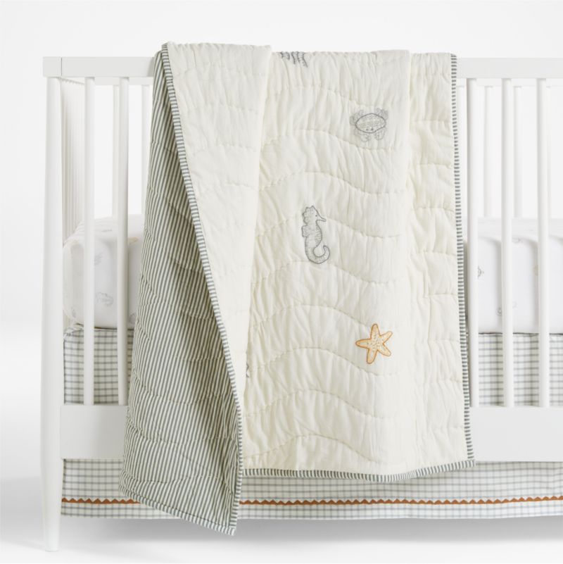 Sea Dreams Organic Cotton Baby Crib Quilt added by Spoak Member