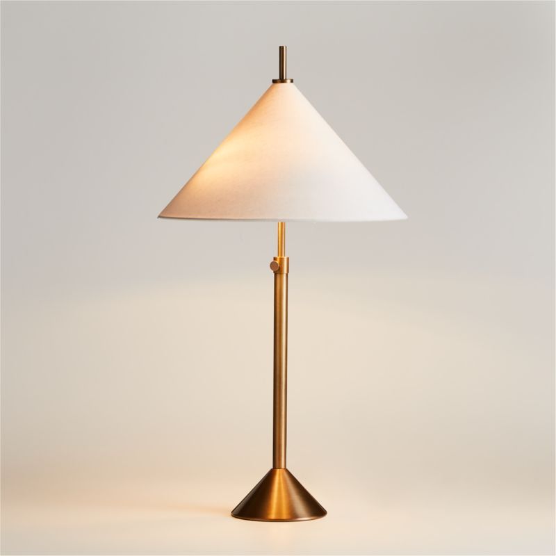 Seymour Telescoping Brass Metal Table Lamp 25.25" added by Spoak Member