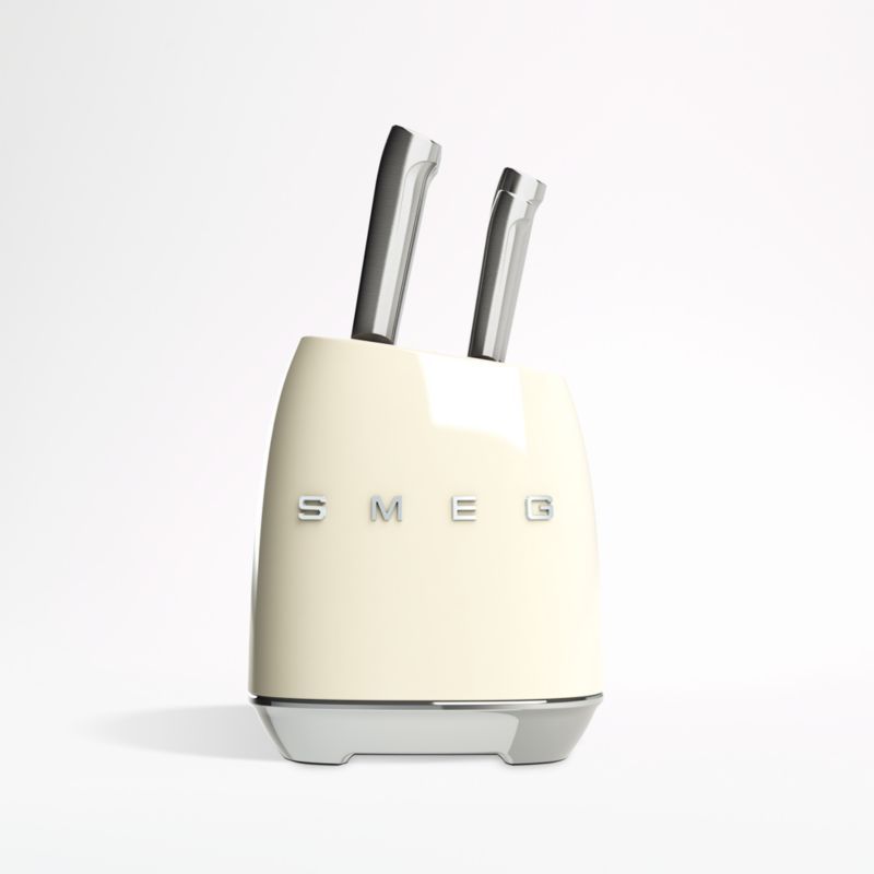 SMEG Creme 7-Piece Knife Block Set added by Spoak Member