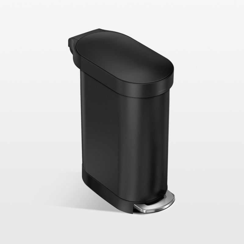 Simplehuman 45 Liter Slim Kitchen Trash Can with Liner Pocket, Matte Black Steel added by Spoak Member