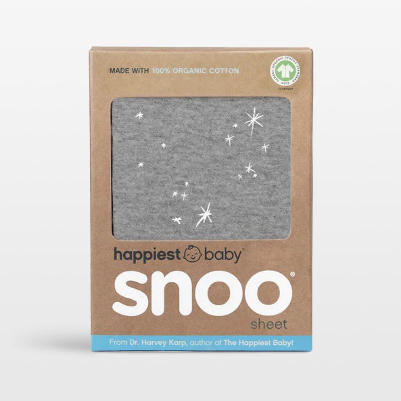 Happiest Baby Snoo Baby Bassinet Grey with Stars Fitted Sheet added by Spoak Member