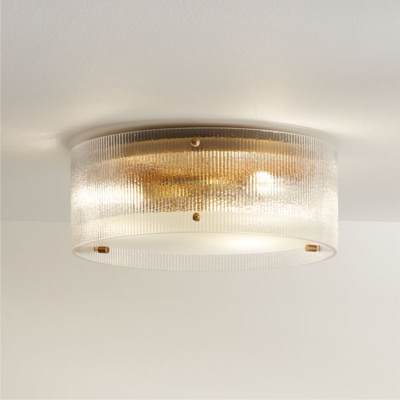 Soleil Fluted Glass Flush-Mount Light added by Spoak Member