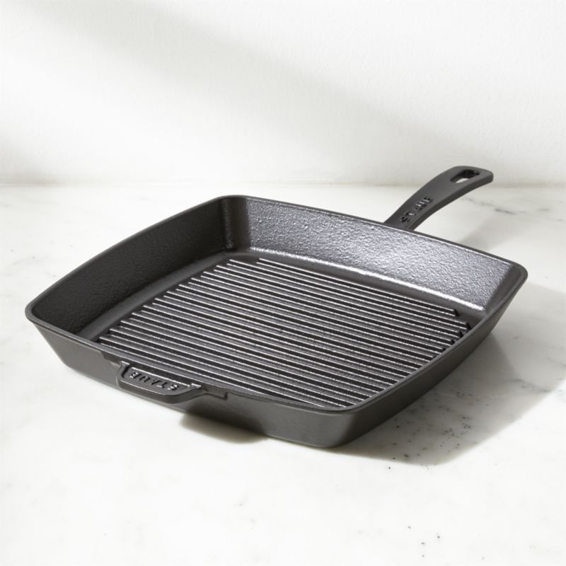Staub ® 12" Matte Black Enameled Cast Iron Square Grill Pan added by Spoak Member