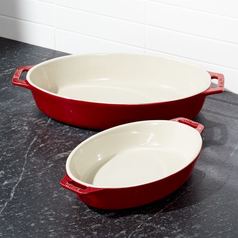 Staub ® Cherry 2-Piece Oval Baker Set added by Spoak Member