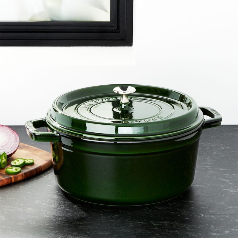 Staub 5.5-Qt Round Basil Green Cocotte added by Spoak Member
