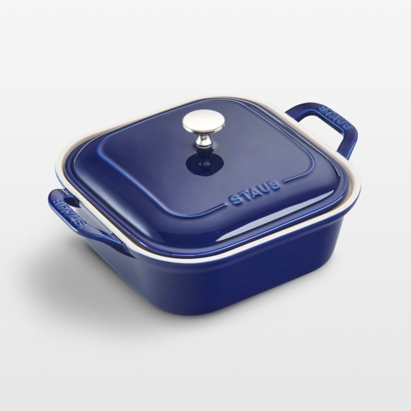 Staub ® Dark Blue 9" Square Covered Baker added by Spoak Member